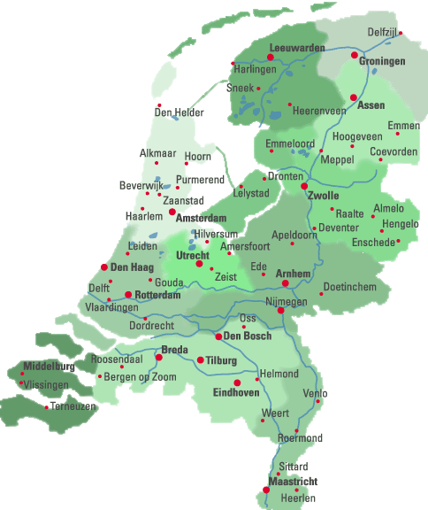 Туристическая карта нидерланды